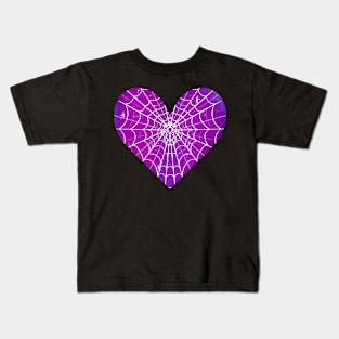 Spider Web Heart V33 Kids T-Shirt